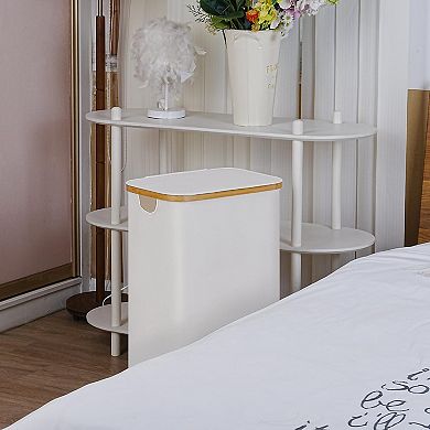 Laundry Hamper With Lid Large Basket Handles Foldable Clothes Tall Dirty Toys Towels Organizing