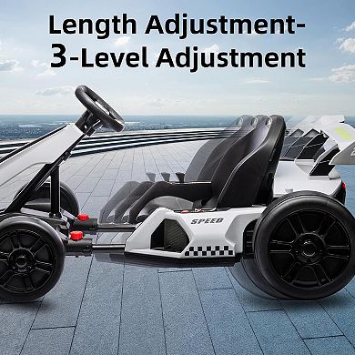Licensed Dodge Challenger 12V Kids Ride-On Car with Remote Control, LED Lights, Music