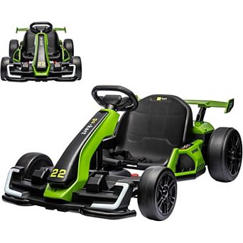 Licensed Dodge Challenger 12V Kids Ride-On Car with Remote Control, LED Lights, Music