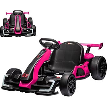 Licensed Dodge Challenger 12V Kids Ride-On Car with Remote Control, LED Lights, Music