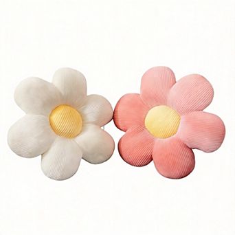 15.35" Flower Throw Pillow Aesthetic Decor 2 pc