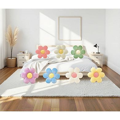 15.35" Flower Throw Pillow Aesthetic Decor 2pc