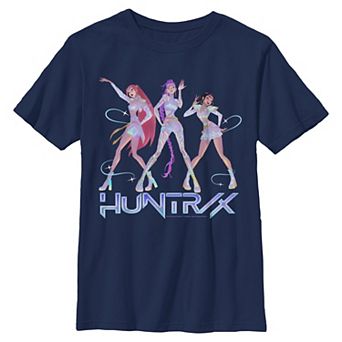 Boys 6-20 Huntrix K-Pop Demon Hunters Glam Graphic Tee