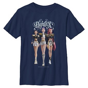 Boys 6-20 Huntrix K-Pop Demon Hunters Glam Graphic Tee