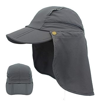 Safari Fishing Sun Cap Removable Neck Flap Quick Dry Hat