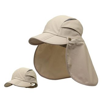 Safari Fishing Sun Cap Removable Neck Flap Quick Dry Hat