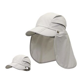 Safari Fishing Sun Cap Removable Neck Flap Quick Dry Hat