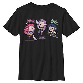Boys 6-20 Huntrix K-Pop Demon Hunters Cute Hunters Graphic Tee