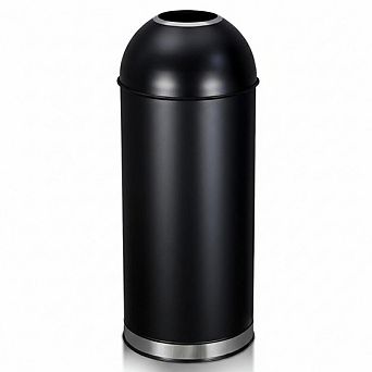Open Top Kitchen Trash Can - 65L/17 Gallon Stainless Steel Garbage Bin - Large Capacity