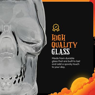 Dura Living™ Halloween Skull Mason Jars 42oz