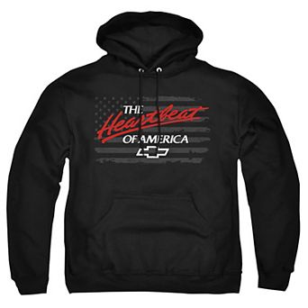 Big & Tall Chevrolet America Flag Graphic Pullover Hoodie