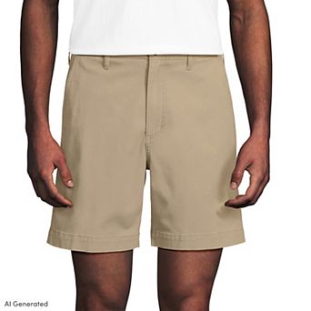 Men's Lands' End Comfort Waist 7-Inch Classic Fit Chino Shorts