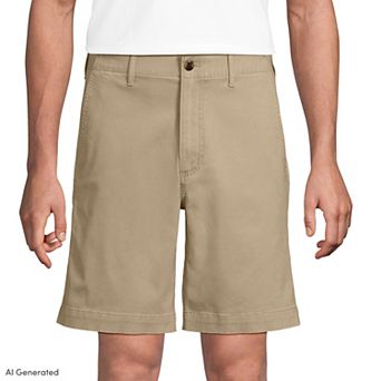 Men's Lands' End 9-Inch Comfort Waist Classic Fit Chino Shorts