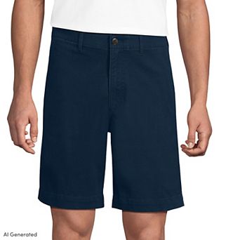 Men's Lands' End 9-Inch Comfort Waist Classic Fit Chino Shorts
