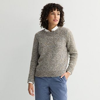 Women's Croft & Barrow® Textured Pullover Sweater