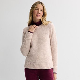 Women's Croft & Barrow® Textured Pullover Sweater