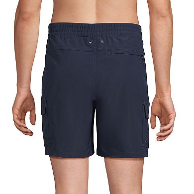 Men's Lands' End Quick Dry Cargo Swim Shorts