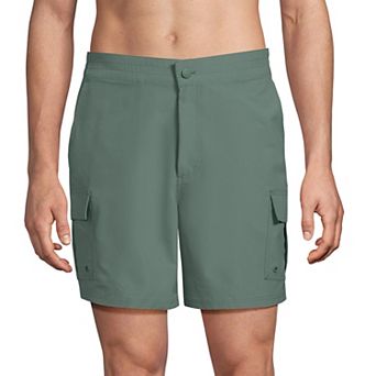 Men's Lands' End Quick Dry Cargo Swim Shorts