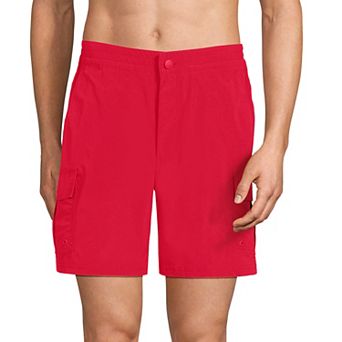 Men's Lands' End Quick Dry Cargo Swim Shorts