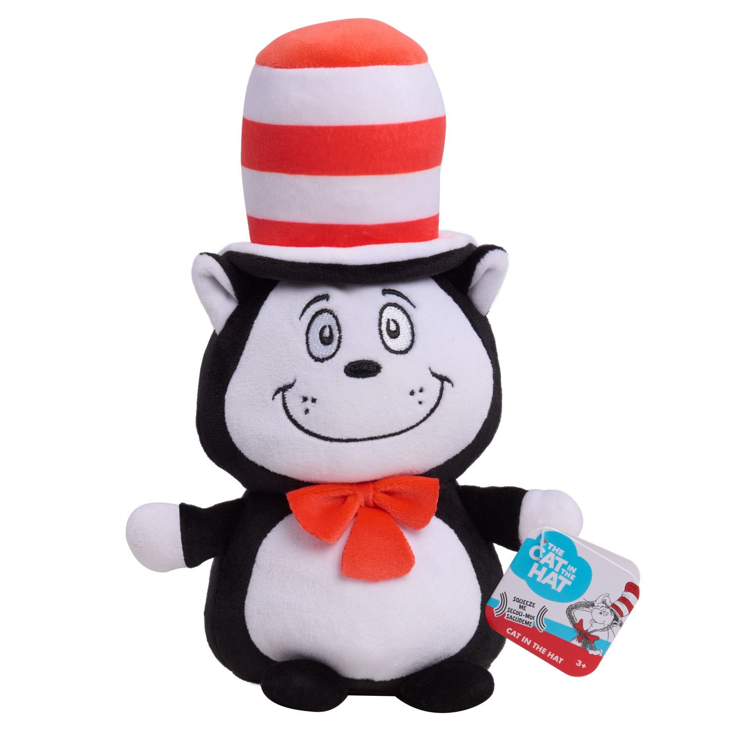 Детские мягкие игрушки Just Play Cat in the Hat Squooshy Plush Toy — фото 1