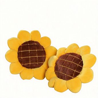 15" Sunflower Pillow Decorative Throw Pillow 2 pc