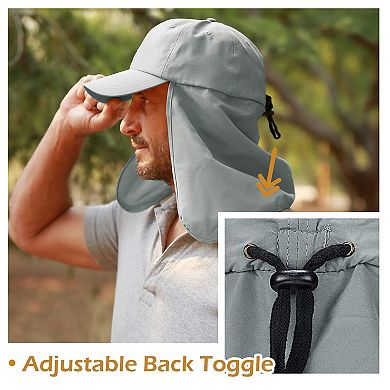 Foldable Neck Flap Sun Cap UPF 50 Outdoor Fishing Hiking Hat