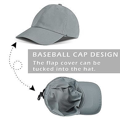 Foldable Neck Flap Sun Cap UPF 50 Outdoor Fishing Hiking Hat