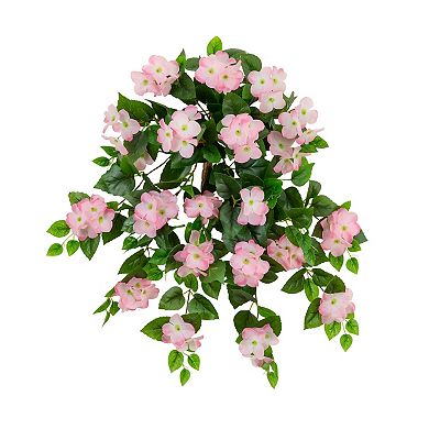 nearly natural 14-Inch UV Resistant Artificial Morning Glory Bush - Pack of 12