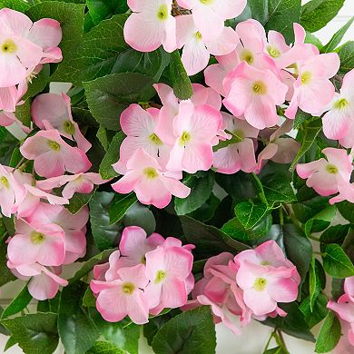 nearly natural 14-Inch UV Resistant Artificial Morning Glory Bush - Pack of 12