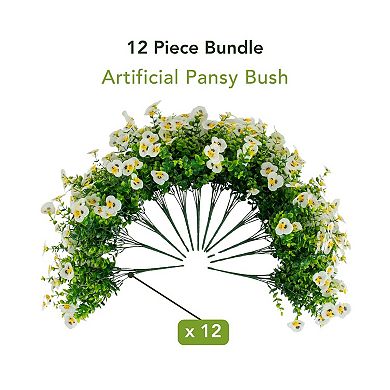 nearly natural UV Resistant Artificial Hydrangea Hanging Plant Set of 2