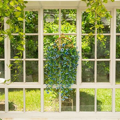 nearly natural 30-Inch UV Resistant Artificial Daisy Hanging Plant - 6-Pack