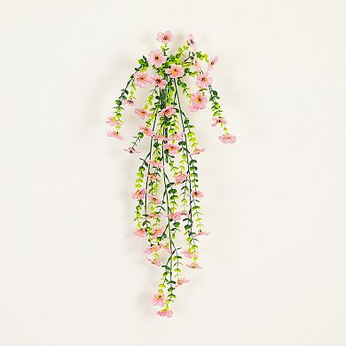 nearly natural 30-Inch UV Resistant Artificial Daisy Hanging Plant - 6-Pack