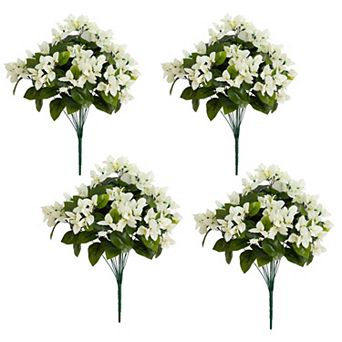 nearly natural 13-Inch UV Resistant Artificial Daisy Bush - Pack of 12