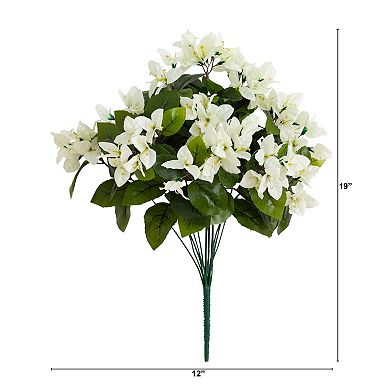 nearly natural 13-Inch UV Resistant Artificial Daisy Bush - Pack of 12