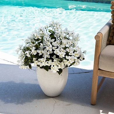 nearly natural 13-Inch UV Resistant Artificial Daisy Bush - Pack of 12