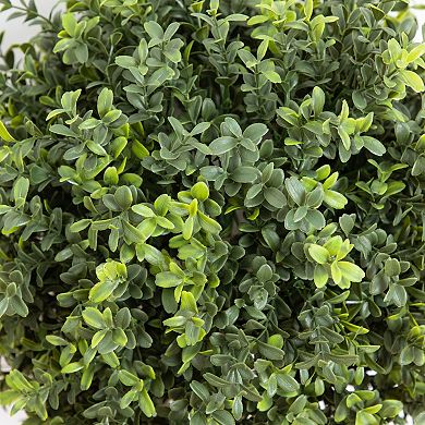 nearly natural Artificial UV Resistant Artificial Boxwood Bush Topiary 2-Pack