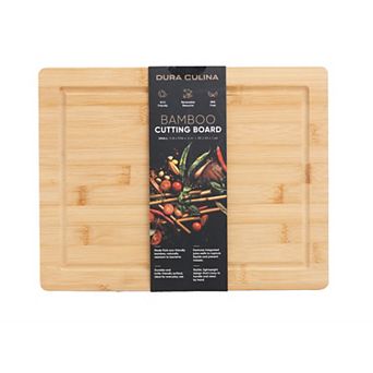 Dura Living 100% Bamboo Cutting Board w/ Juice Wells