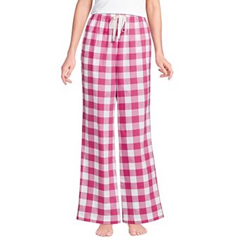 Women's Lands' End Poplin Wide Leg Pajama Pants