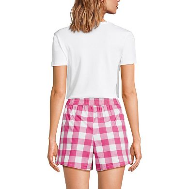 Women's Lands' End Poplin Pajama Boxer Shorts