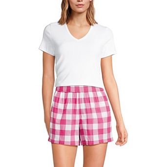 Women's Lands' End Poplin Pajama Boxer Shorts