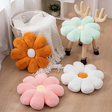 15" Flower Throw Pillow Aesthetic Cute Decorative 2pc