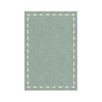 Garvee Solid Color Area Rug Machine Washable Low Pile Non Slip Foldable Rug for Living Room Bedroom