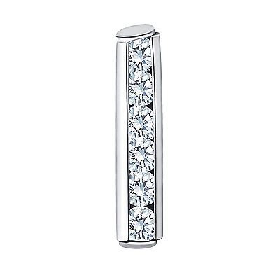 Aleure Precioso Cubic Zirconia Bar Stud Earrings