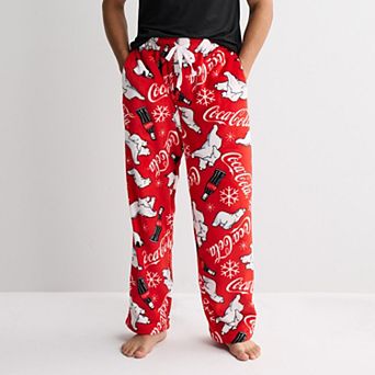 Men's Coke Logo & Bears Toss Pajama Pants