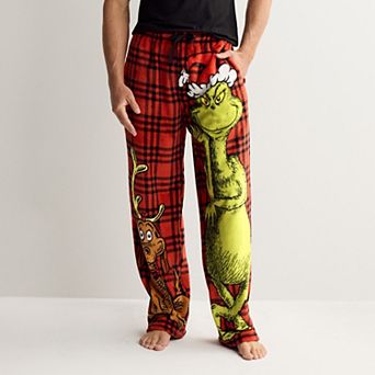Men's The Grinch & Max Tartan Pajama Pants