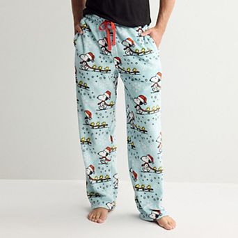 Men's Peanuts Snoopy & Woodstock Holiday March Pajama Pants