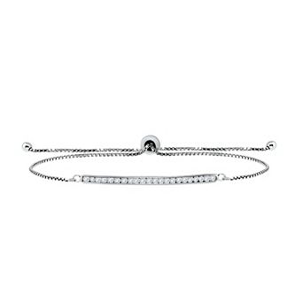 Aleure Precioso Cubic Zirconia Adjustable Bolo Bracelet