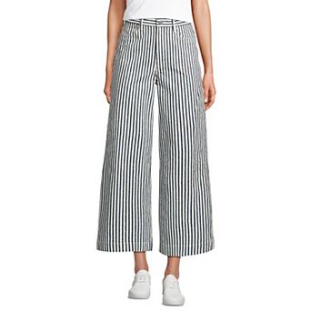 Women's Lands' End Knockabout High Rise Wide Leg Crop Pants