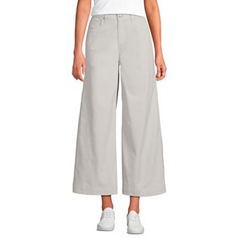 Women's Lands' End Knockabout High Rise Wide Leg Crop Pants