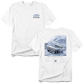 Big & Tall Chevrolet Chevelle Mountain Ad Front Back Graphic Tee